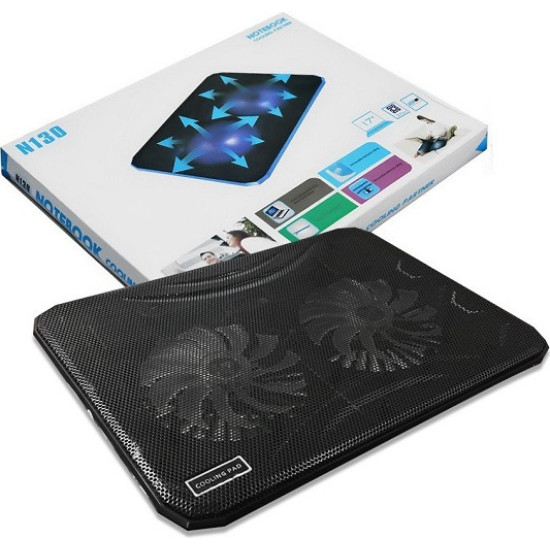 N130 Cooling Pad για Laptop έως 15.7" με 2 Ανεμιστήρες και Φωτισμό N130 Cooling Pad για Laptop έως 15.7" με 2 Ανεμιστήρες και Φωτισμό
