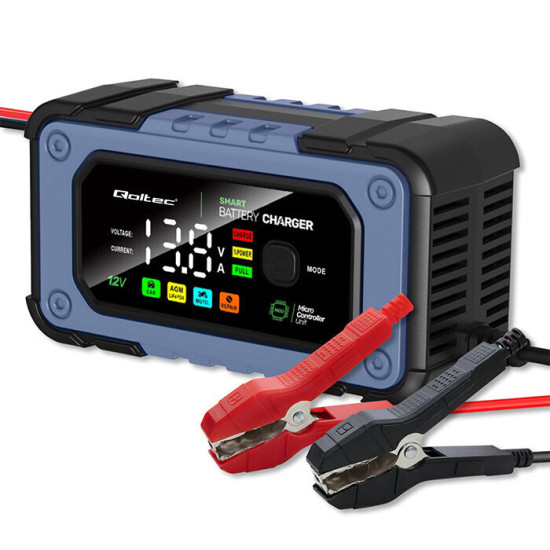 Qoltec Φορτιστής Μπαταριών Μολύβδου 12V 7A Qoltec Φορτιστής Μπαταριών Μολύβδου 12V 7A