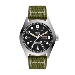 Fossil Defender Analog Black Dial Men's Watch-FS5977 ‎Solar Powered