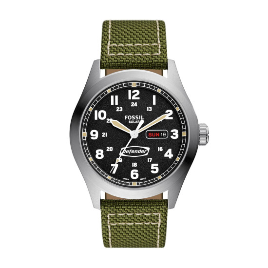 Fossil Defender Analog Black Dial Men's Watch-FS5977 Solar Powered Fossil Defender Analog Black Dial Men's Watch-FS5977 Solar Powered