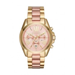 Michael Kors Bradshaw Ρολόι Χρονογράφος με Ροζ Χρυσό Μεταλλικό Μπρασελέ MK 6359 43 mm
