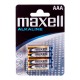 Maxell Battery Alkaline LR-03 AAA 4-Pack Single-use battery Maxell Battery Alkaline LR-03 AAA 4-Pack Single-use battery