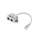 Lanberg adapter lan rj45/2x rj45 ftp splitter ad-0026-s Lanberg adapter lan rj45/2x rj45 ftp splitter ad-0026-s