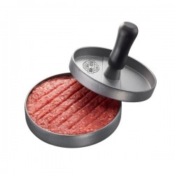 GEFU BBQ hamburger press Black, Grey Aluminium, Plastic