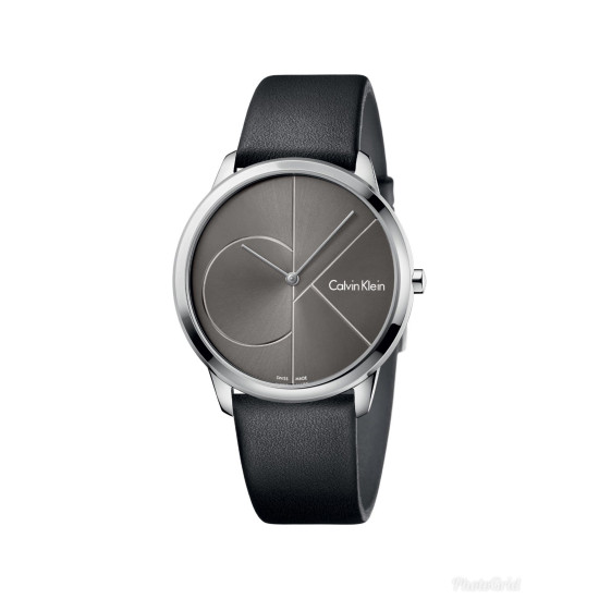 Calvin Klein Ρολόι Μπαταρίας με Δερμάτινο Λουράκι σε Μαύρο χρώμα K3M211C3 44mm Calvin Klein Ρολόι Μπαταρίας με Δερμάτινο Λουράκι σε Μαύρο χρώμα K3M211C3 44mm