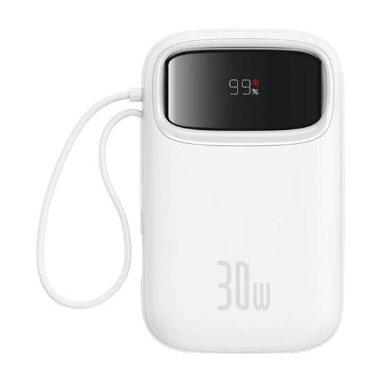 Powerbank Baseus QPow 2 10000mAh 30W (white) Powerbank Baseus QPow 2 10000mAh 30W (white)