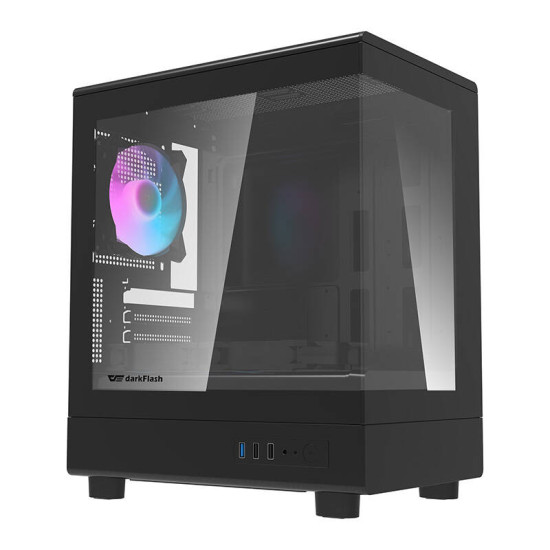 Darkflash Computer Case DB330M + 3 aRGB fans (black) Darkflash Computer Case DB330M + 3 aRGB fans (black)