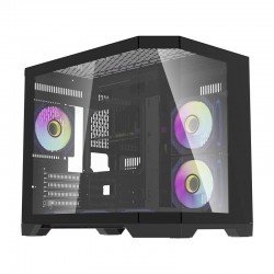 Darkflash Computer Case FT418 + 6 aRGB fans (black)
