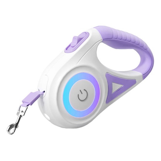 Rojeco Dog Automatic Leash LED 5 m (purple) Rojeco Dog Automatic Leash LED 5 m (purple)