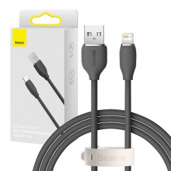 Καλώδιο USB do Lightning Baseus Jelly, 2,4A 1,2m (czarny)