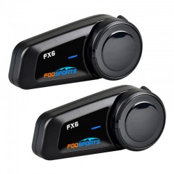Headset intercom Fodsports FX6 2 pack (black)