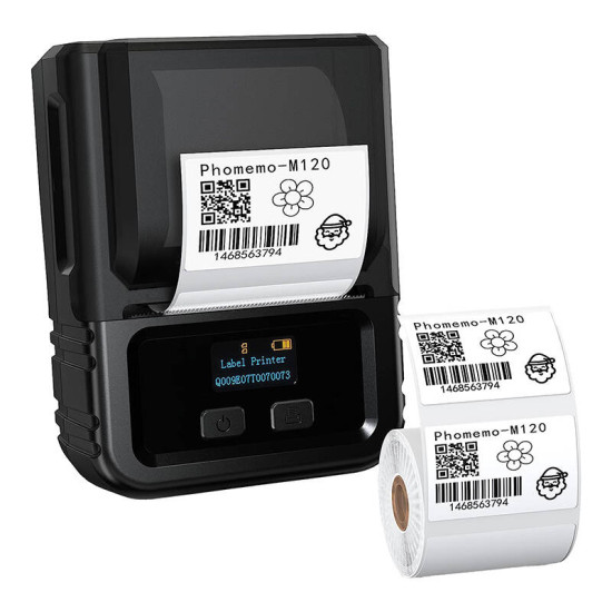 Portable label printer Phomemo M120 (Black) Portable label printer Phomemo M120 (Black)