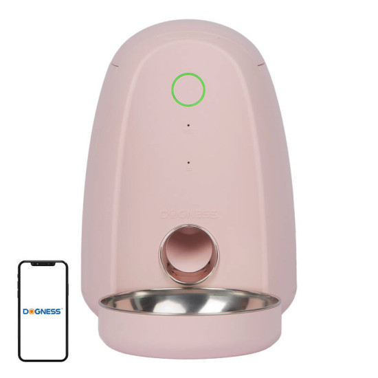 Automatic Pet Feeder with plastic bowl WIFI mini Dogness (pink) Automatic Pet Feeder with plastic bowl WIFI mini Dogness (pink)