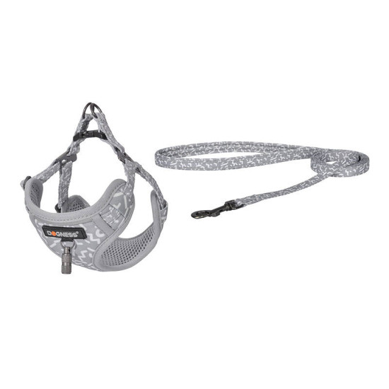 Dog set Dogness harness and leash (Light Grey) Dog set Dogness harness and leash (Light Grey)