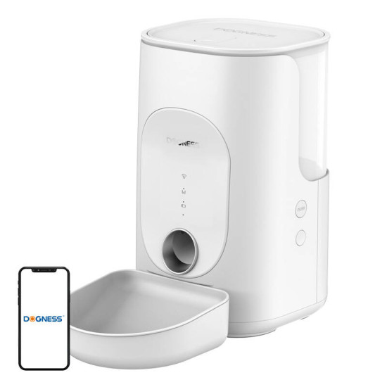 Automatic pet feeder Dogness F16 4L with melanine bowl (white) Automatic pet feeder Dogness F16 4L with melanine bowl (white)
