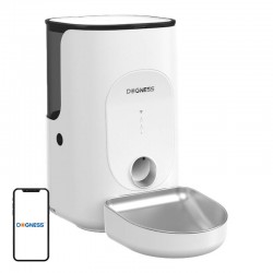 Automatic pet feeder Dogness F16 4L with stainless steel bowl (white)