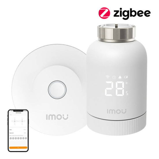 IMOU KIT-TRV1-EU-2 Thermostatic Valve Kit ZigBee + gateway and 6 adapters IMOU KIT-TRV1-EU-2 Thermostatic Valve Kit ZigBee + gateway and 6 adapters