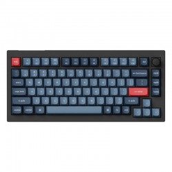 Wireless Custom Mechanical Keyboard Keychron V1 Max QMK/VIA Knob Version Banana Switch (black)