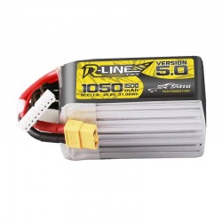 Tattu R-Line Version 5.0 1050mAh 29.6V 8S 150C Lipo Battery Pack with XT60 Plug