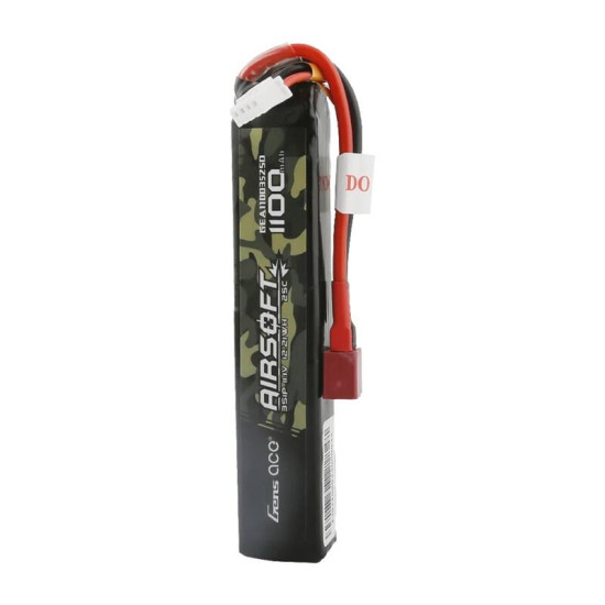 Gens ace 25C 1100mAh 3S1P 11.1V Airsoft Gun Lipo Battery with T Plug Gens ace 25C 1100mAh 3S1P 11.1V Airsoft Gun Lipo Battery with T Plug