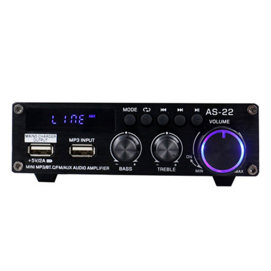 Blitzwolf Ενισχυτής Ήχου AS-22, 45W, Bluetooth 5.0, USB με Τηλεχειριστήριο (Μαύρο) Blitzwolf Ενισχυτής Ήχου AS-22, 45W, Bluetooth 5.0, USB με Τηλεχειριστήριο (Μαύρο)