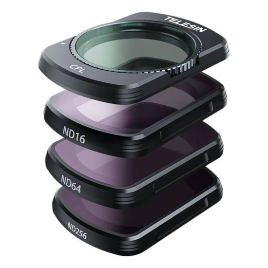 Lens filter set CPL + ND16/64/256 TELESIN for DJI Osmo Pocket 3 Lens filter set CPL + ND16/64/256 TELESIN for DJI Osmo Pocket 3