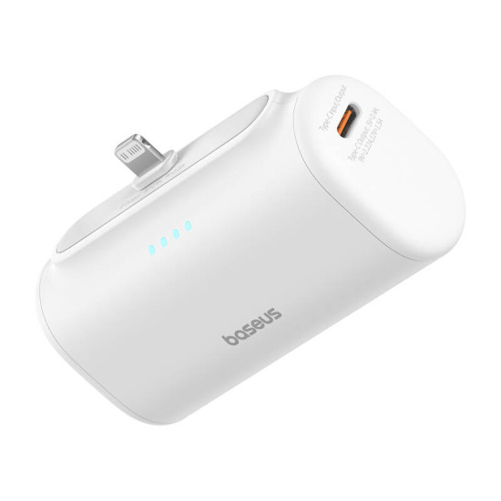 Powerbank OS-Baseus Compact IP 5000mAh 20W (white) Powerbank OS-Baseus Compact IP 5000mAh 20W (white)