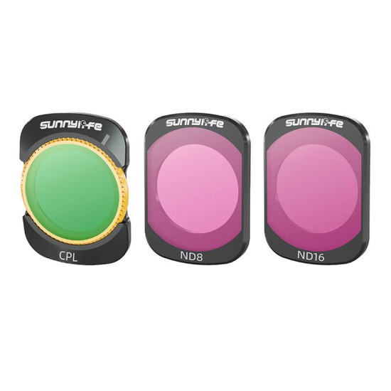 Lens Filters CPL, ND8, ND16 Sunnylife for DJI Osmo Pocket 3 Lens Filters CPL, ND8, ND16 Sunnylife for DJI Osmo Pocket 3