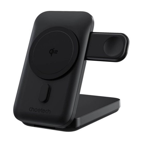 3in1 Mag Charger Holder Choetech B750 10000mAh Qi2 (Black) 3in1 Mag Charger Holder Choetech B750 10000mAh Qi2 (Black)