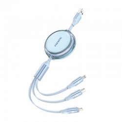 Retractable Cable X113 1.1M Blue