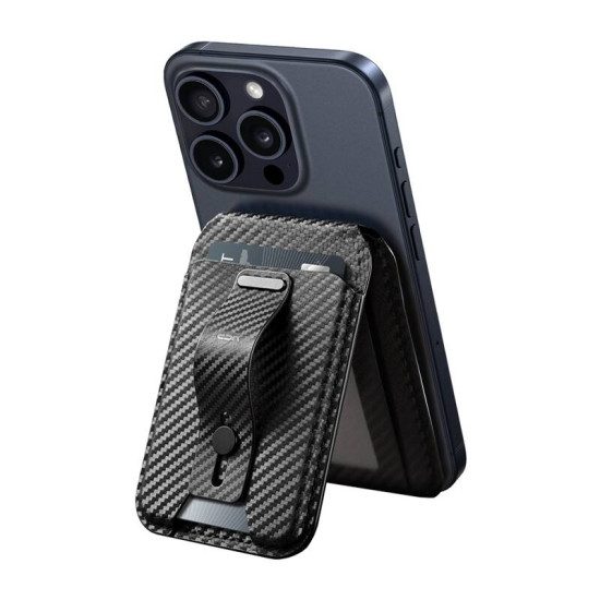 ESR Grip Wallet Stand (Black Carbon Fiber) ESR Grip Wallet Stand (Black Carbon Fiber)