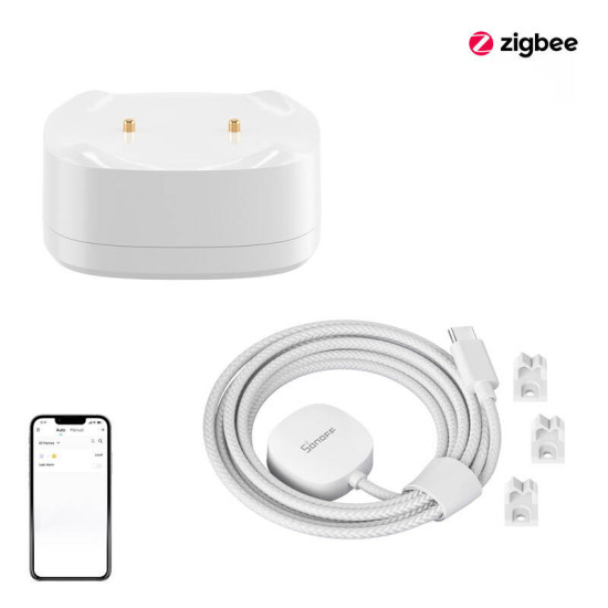 Water leak sensor set ZigBee SONOFF SNZB-05P + Cable WLDC200 Water leak sensor set ZigBee SONOFF SNZB-05P + Cable WLDC200