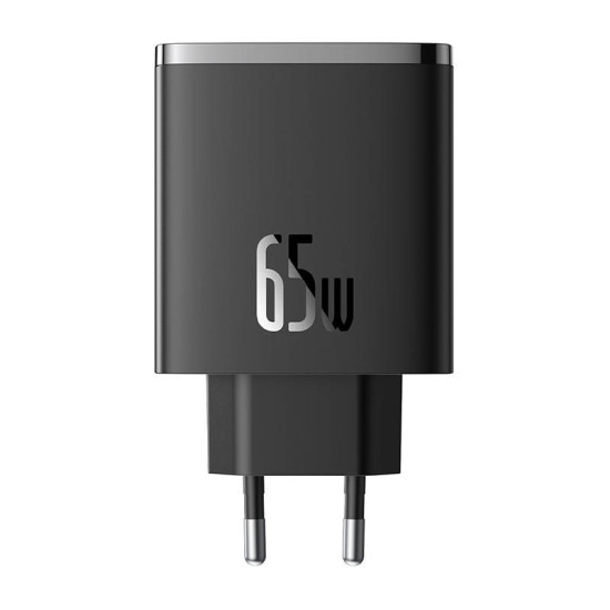 Baseus Φορτιστής OS-Cube Pro 2xUSB-C + USB, 65W (Μαύρο) Baseus Φορτιστής OS-Cube Pro 2xUSB-C + USB, 65W (Μαύρο)