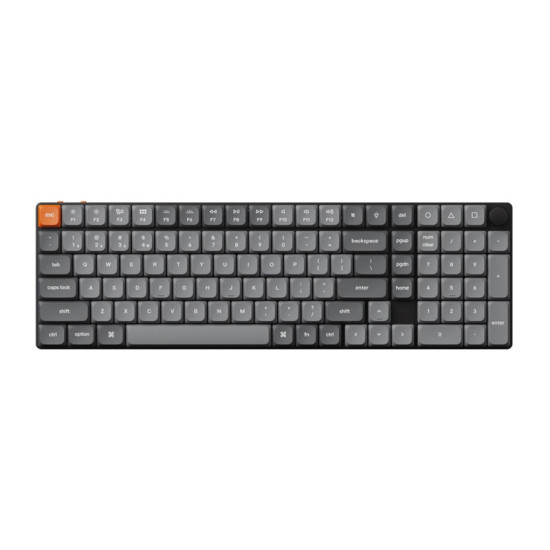 Wireless low-profile Keyboard Keychron K17 Max RGB Brown Switch (black) [K17M-H3]