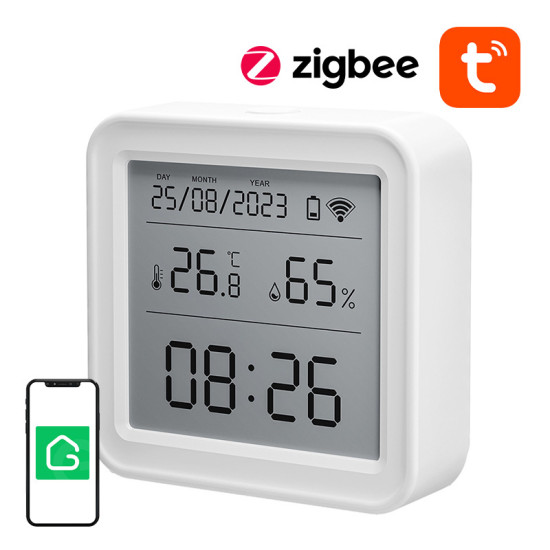 Gosund ST17 Zigbee Smart temperature and humidity sensor (LCD, Tuya) Gosund ST17 Zigbee Smart temperature and humidity sensor (LCD, Tuya)