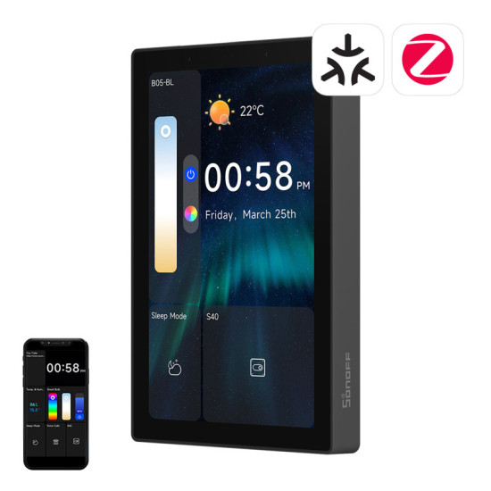 SONOFF NSPanel Pro 120 Smart Control Panel WiFi/Bluetooth/ZigBee (black) SONOFF NSPanel Pro 120 Smart Control Panel WiFi/Bluetooth/ZigBee (black)