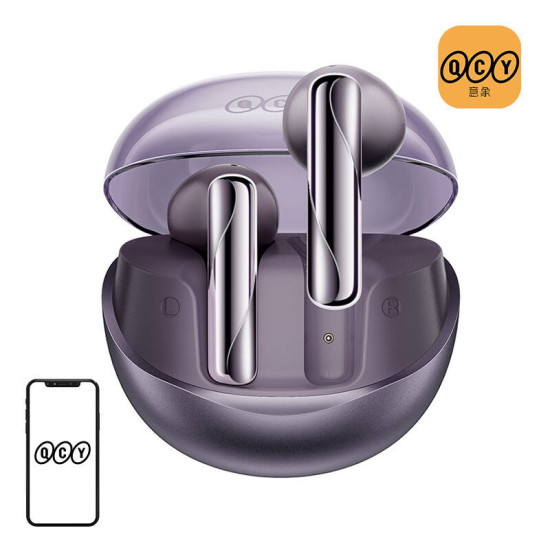 Earphones TWS QCY AilyBuds Clear T32 (purple) Earphones TWS QCY AilyBuds Clear T32 (purple)