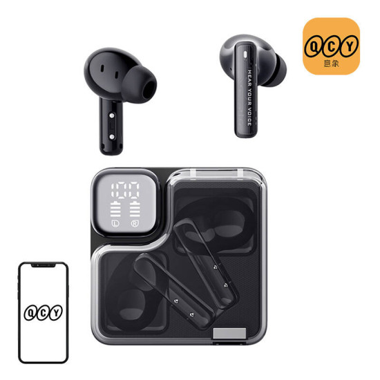 Earphones TWS QCY MeloBuds Neo T31 (black) Earphones TWS QCY MeloBuds Neo T31 (black)