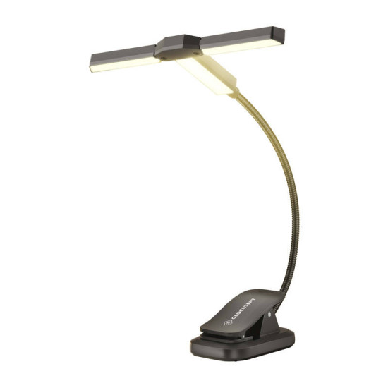 Tri-Head Book Light Glocusent USB-C 1000mAh (black) Tri-Head Book Light Glocusent USB-C 1000mAh (black)