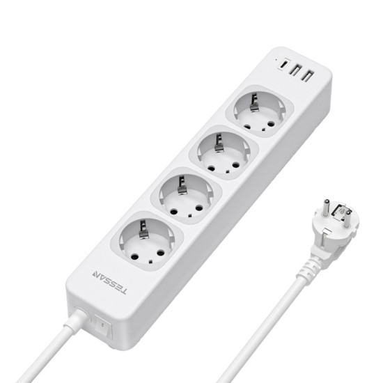 Power Strip Tessan TS-307-C (white) Power Strip Tessan TS-307-C (white)