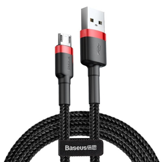 Baseus Καλώδιο MicroUSB Cafule 1.5A 2m (Κόκκινο/Μαύρο) Baseus Καλώδιο MicroUSB Cafule 1.5A 2m (Κόκκινο/Μαύρο)