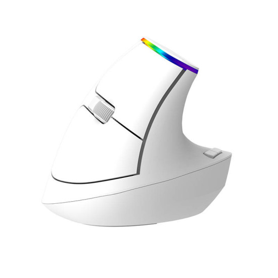 Wireless Vertical Mouse Delux M618C 2.4G 1600DPI RGB (white) Wireless Vertical Mouse Delux M618C 2.4G 1600DPI RGB (white)