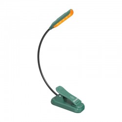 Wireless lamp Glocusent mini clip-on book light, USB-C (Green)