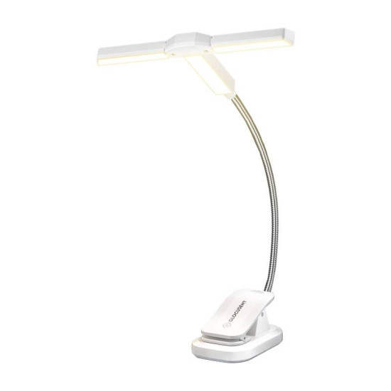 Tri-Head Book Light Glocusent USB-C 1000mAh (White) Tri-Head Book Light Glocusent USB-C 1000mAh (White)