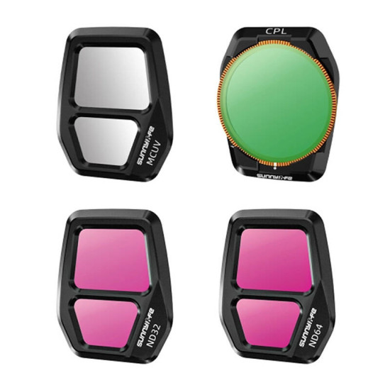 Sunnylife Lens Filter A3S-FI928 4pcs Mixture for AIR 3S Sunnylife Lens Filter A3S-FI928 4pcs Mixture for AIR 3S