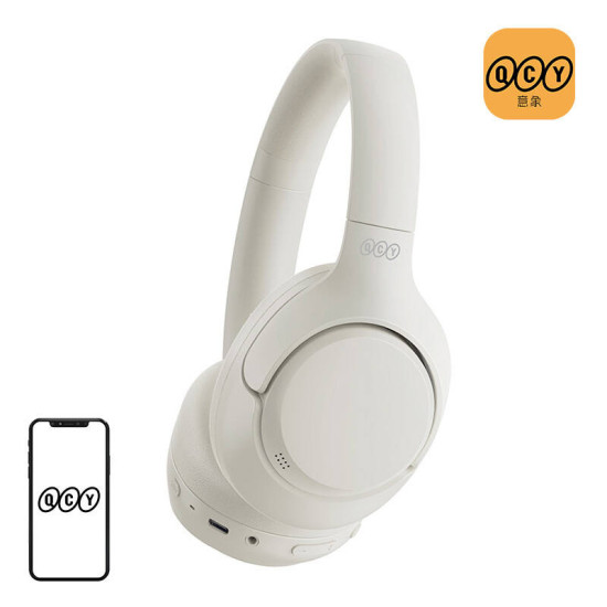 Wireless Headphones QCY H3, ANC (white) Wireless Headphones QCY H3, ANC (white)