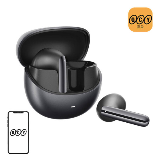 Earphones TWS QCY AilyBuds Pro HT10 , ANC (black) Earphones TWS QCY AilyBuds Pro HT10 , ANC (black)