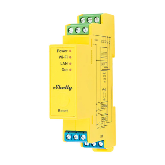 5-Channel DIN Rail Lighting Controller Shelly Pro RGBWW WiFi 5-Channel DIN Rail Lighting Controller Shelly Pro RGBWW WiFi