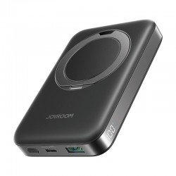 Joyroom JR-PBM12 22.5W Magnetic Wireless Power Bank with Ring Holder 10000mAh (Black)
