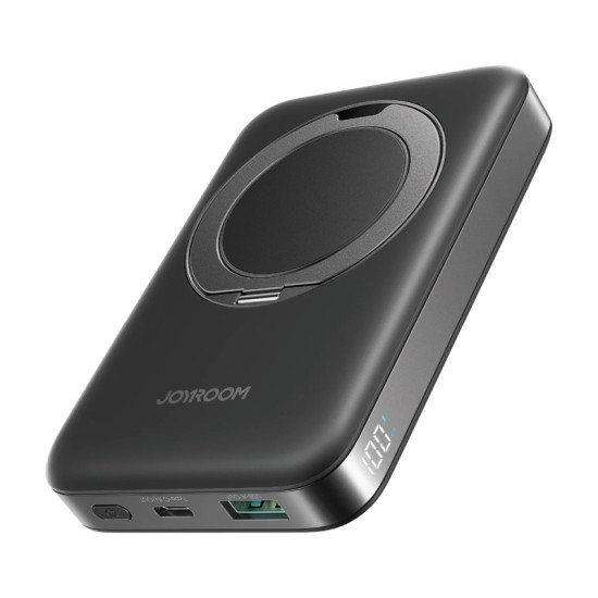 Joyroom JR-PBM12 22.5W Magnetic Wireless Power Bank with Ring Holder 10000mAh (Black) Joyroom JR-PBM12 22.5W Magnetic Wireless Power Bank with Ring Holder 10000mAh (Black)